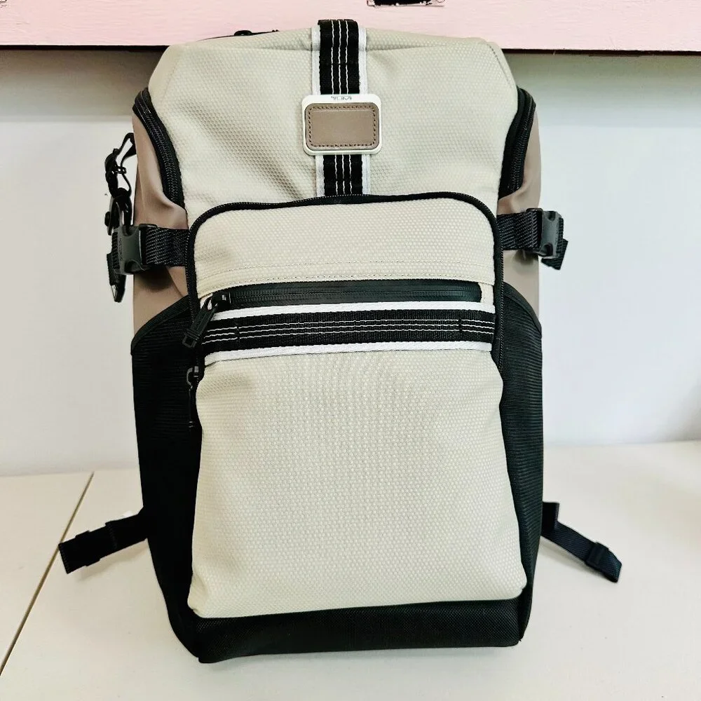 TUMI ALPHA BRAVO RESERVE UNISEX BACKPACK CHALK RUCKSACK